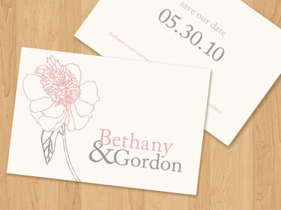 Save the date cards flower pink save the date stationary wedding design wedding invitations
