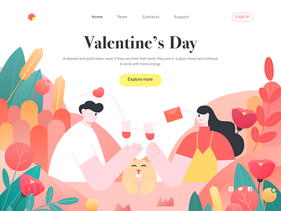 Valentine's day illustration