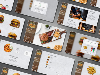 Joe's Burgers • Restaurant website mockup adobe xd branding burger design graphic design landing page logo restaurant screens ui user flow ux web design website