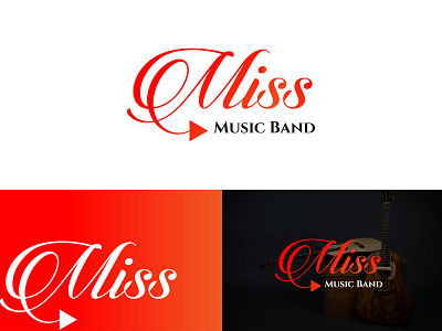 Miss Music Band 3d animation band band logo banner branding concert design graphic design illustration logo logo design motion graphics music ui vector