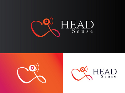 HEAD SENSE 3d animation branding design graphic design illustration logo logo design minimalist logo modern logo motion graphics music logo ui vector
