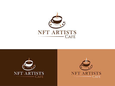 NFT ARTIST CAFE animation branding cafe logo coffee logo design graphic design illustration logo logo design miniimalist logo modern logo motion graphics restaurant logo ui vector