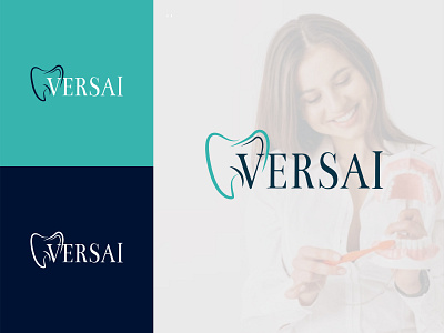 VERSAI animation branding dental logo graphic design illustration logo logo design minimalist logo modern logo motion graphics teeth logo tooth logo ui vector