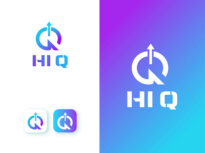 HI Q 3d agency logo animation band logo branding computer logo design graphic design illustration logo logo design minimalist logo modern logo motion graphics music logo technology logo ui vector