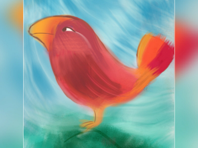 First drawing on mobile art drawing arte passaro bird