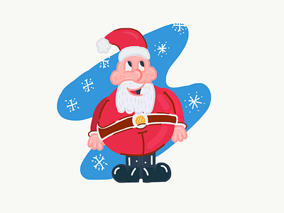 Jingle Bells - Santa 2d adobe ae ai animation art banana brazil cartoon character christmas color cs design dribbble illustration new typography ui vector