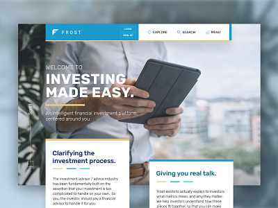 Frost Web Design Homepage