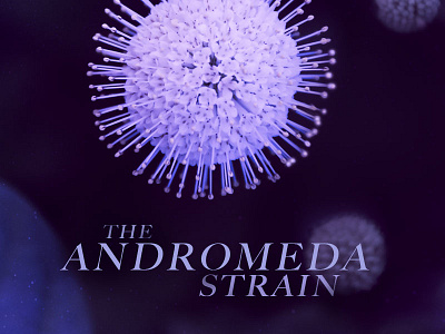 The Andromeda Strain | Book Cover book cover photography purple typography