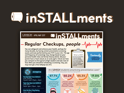 InSTALLments Logo/Poster educational graphic on poster the toilet