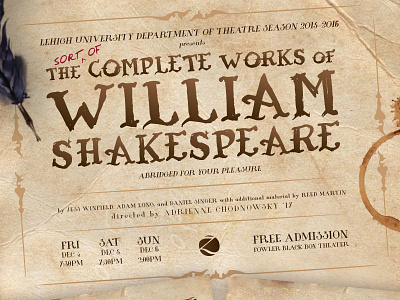 The Complete Works of William Shakespeare Poster by Sathya Ram on Dribbble