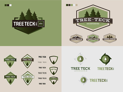 Treeteck Logos concepts logos treeteck