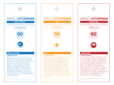 Sexy Vitamins Labels