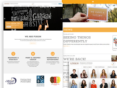Fusion Studios Website branding creative design fusion graphic photography studios web