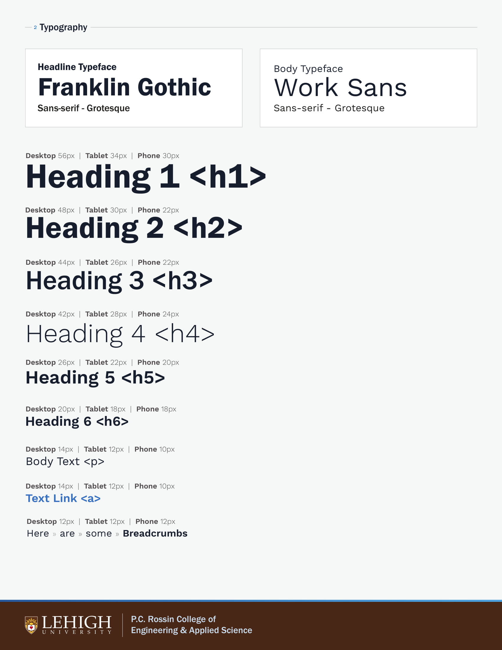 Lehigh Engineering Style Guide by Sathya Ram on Dribbble