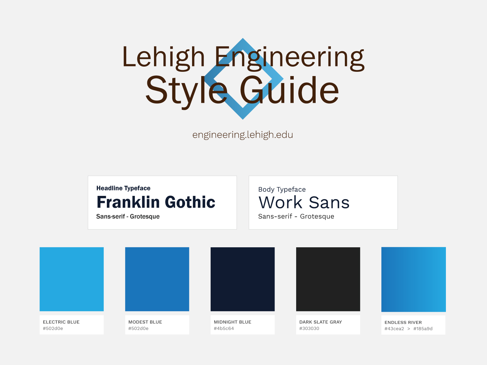 Lehigh Engineering Style Guide by Sathya Ram on Dribbble