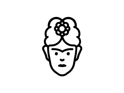 Frida frida frida kahlo icon illustration