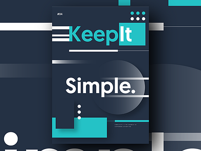 Keep it Simple. Value 04. brand poster quote value