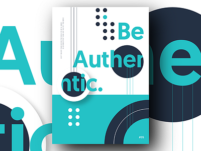 05. Be Authentic brand poster quote value