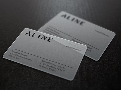 Aline Business Cards architecture architecture branding brand identity business cards identity print design