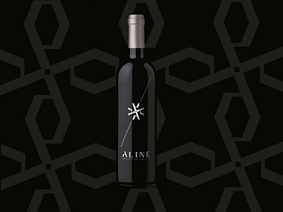 Aline Holiday Gift architecture branding bottle design elegant holiday gift letter mark logo packaging snowflake wine