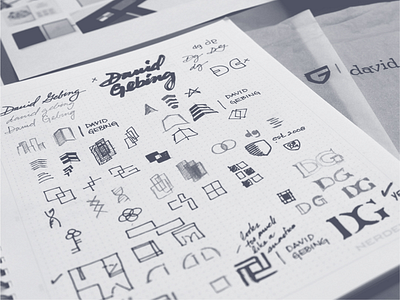 Logo Design Process concepts drawing ideation identity illustration logo design sketching