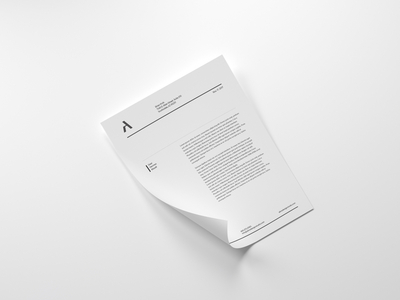 Aline Architecture Letterhead by AtticSalt on Dribbble