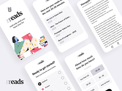 "Rreads" iOS app concept
