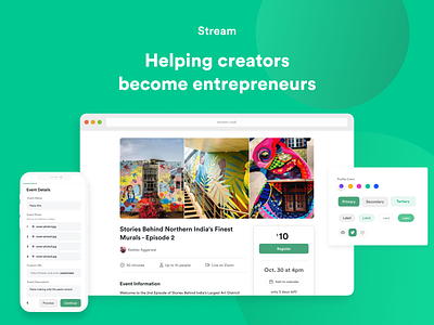 Stream.club platform redesign product design