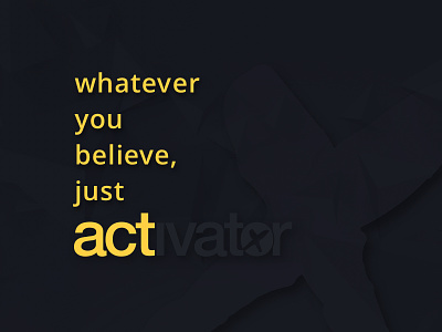 Activator Studios - Just Act design ui visual design