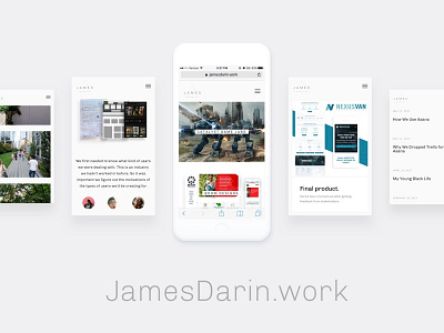 James Darin - Design Portfolio design portfolio redesign responsive design ui ux visual design