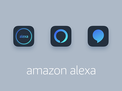 Amazon Alexa iOS icon alexa amazon app icon icon design ios visual design