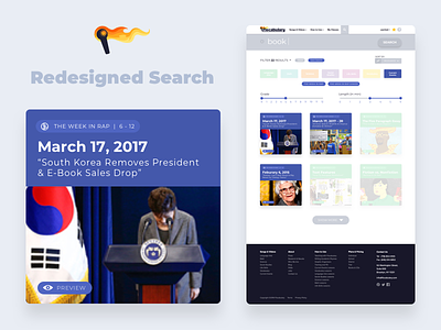 Flocabulary - Redesigned Search cards education search ui ux visual design