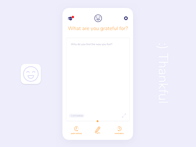 Thankful HD app design branding design ios responsive ui visual design