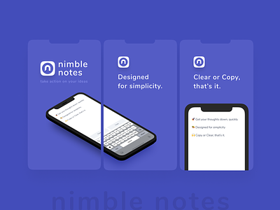 Nimble Notes iOS app app design ios product design ui visual design