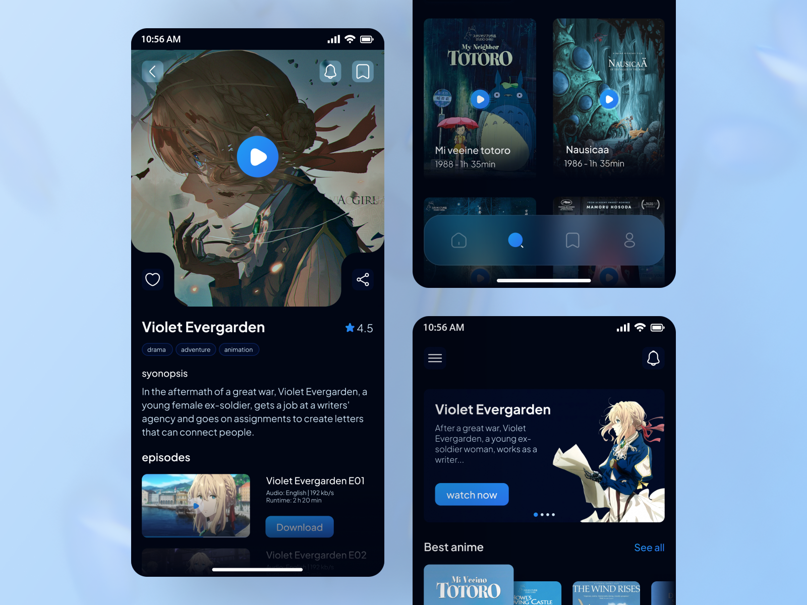 Anime Streaming Website Design by Rima on Dribbble