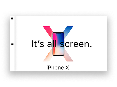 iPhone X Landing Page Concept - Daily UI dailyui iphone 10 landing page ui ui design userinterface web design