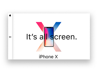 iPhone X Landing Page Concept - Daily UI