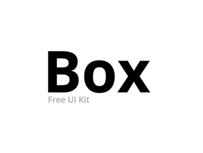 Box UI Kit - Freebie ✌