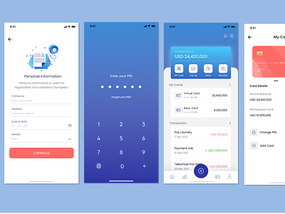 Mobile bank application