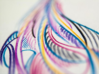 Drawing #12 abstract carandache colorful drawing moleskine