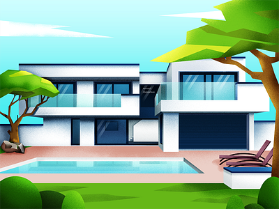 Dream House illustraion vector