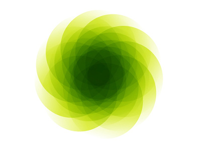 Logo gradient green logo nature overlay