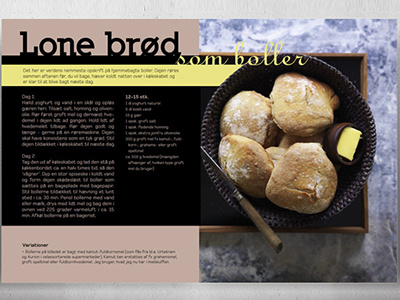 Lone brød - magazine design food layout magazine