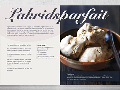 Ladridsparfait - magazine food layout magazine