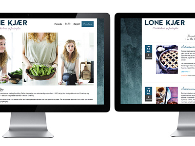 Lone Kjær webpage responsive webdesign