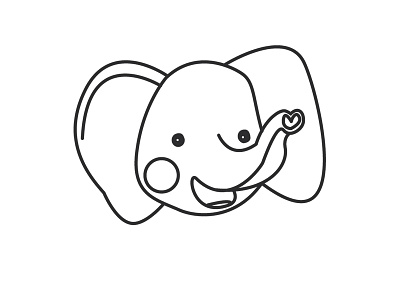 Ee - Energisk elefant illustration