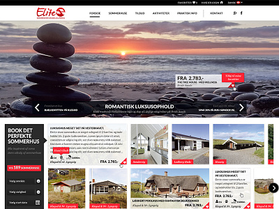 Elite Sommerhus ux webpage