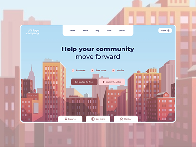 Landing Page - Help Your Community Move Forward