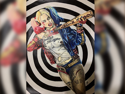 HARLEY QUINN design hand draw harley harleyquinn movie