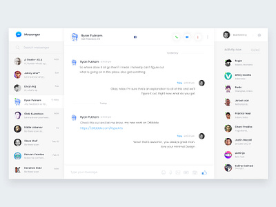 Messenger Redesign Concept By Zihad Islam On Dribbble